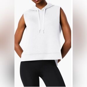 SPANX Air Essentials Sleeveless White Hoodie
